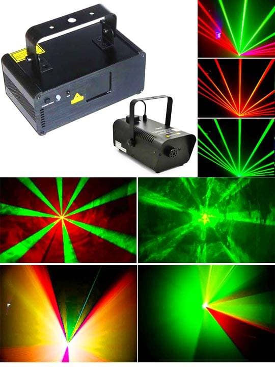 Лазер для лазерного шоу MAGNUM 3D RGY с бесплатной дым-машиной