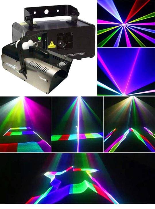 3D лазер RGB с дым-машиной 900 Вт