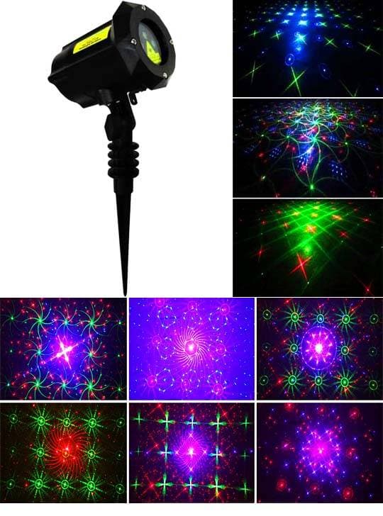 Уличная лазерная подсветка GARDEN SUPERMAX Flower RGB XL